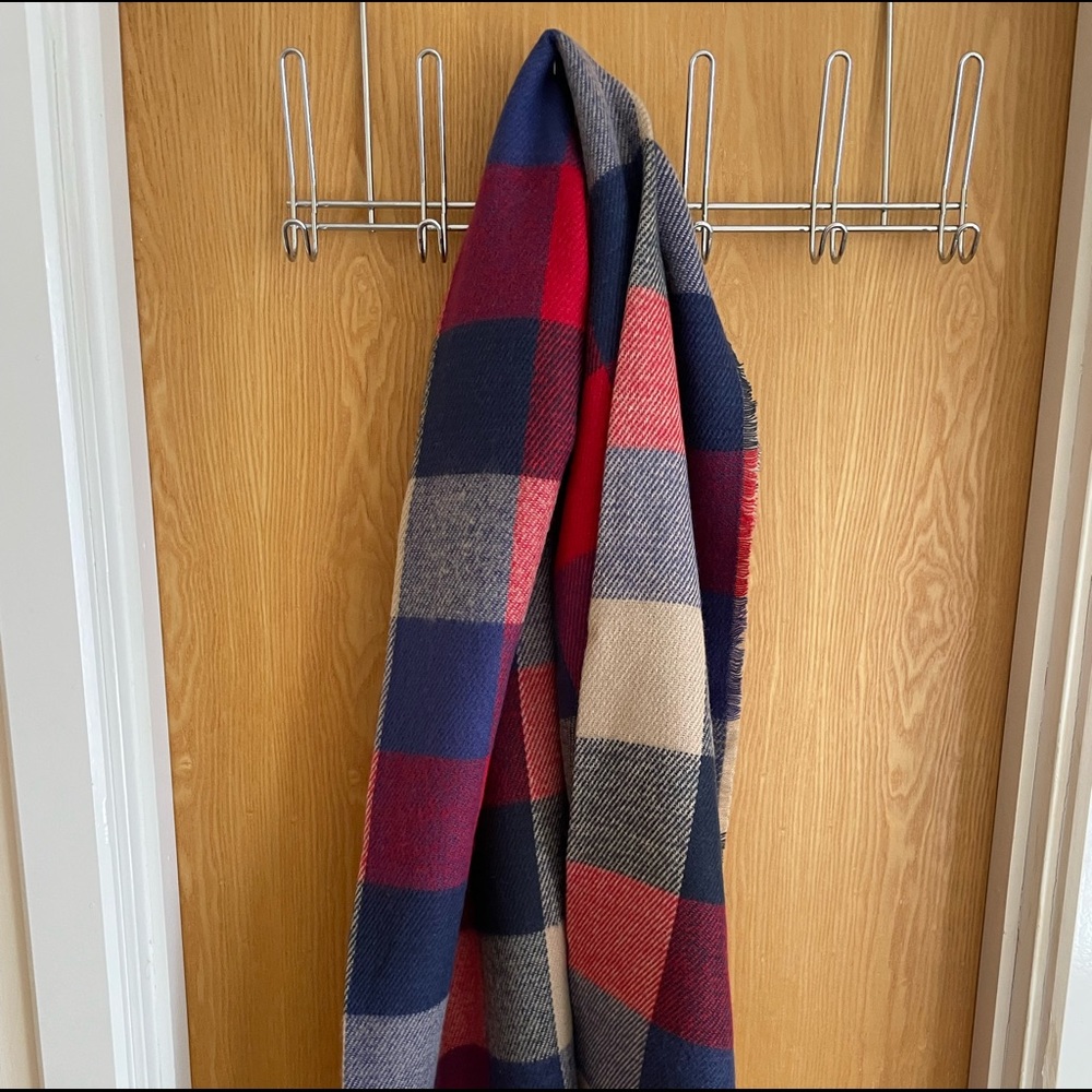 Thick blanket scarf- reversible